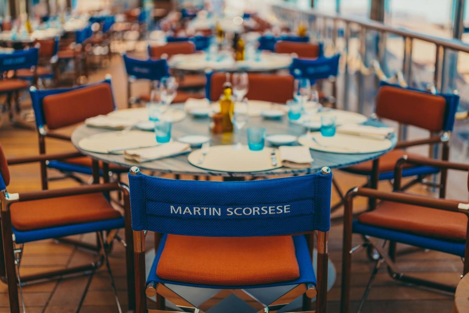 Hotel Martinez, In The Unbound Collection By Hyatt Cannes Exterior foto The director's chair of Martin Scorsese on the set of The Departed